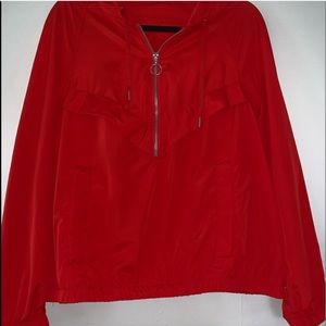 half zip windbreaker